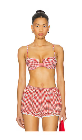 Check Me Out Top in Red Gingham | Revolve Clothing (Global)