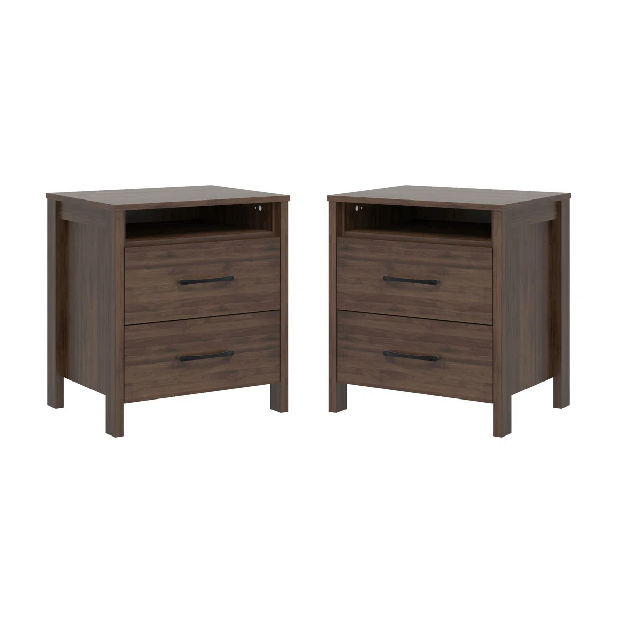 Allysyn 22.7" 2 Drawer Nightstand (Set of 2) | Wayfair North America