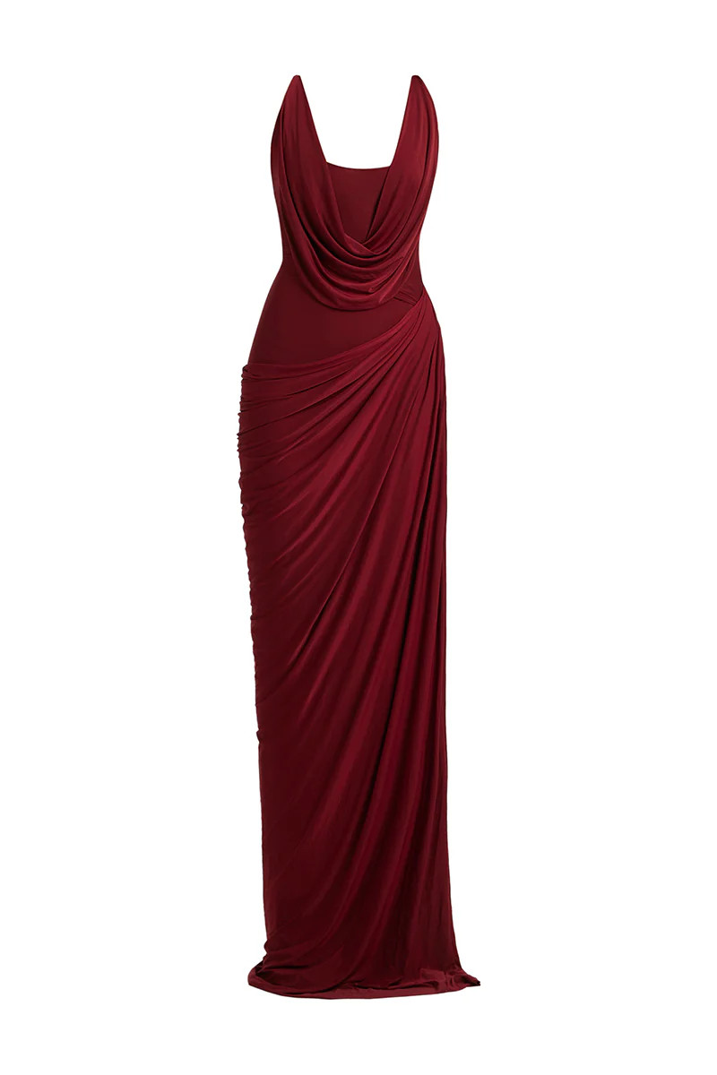 RENATA DRAPED MAXI DRESS | Deme by Gabriella | CULT MIA | CULT MIA UK LTD