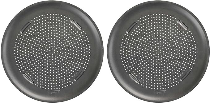GoodCook AirPerfect Nonstick 16” Pizza Pan - Set of 2 - Pizza Trays for Oven, Perforated Round ... | Amazon (US)