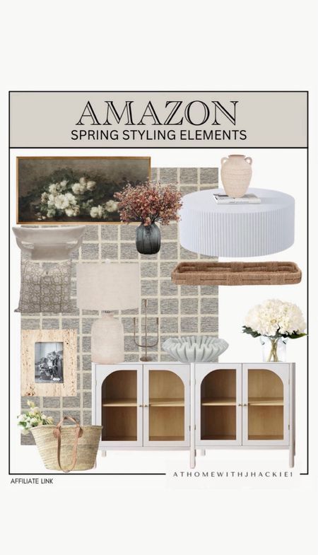 Amazon spring decor, decor styling, Amazon spring, cabinet, wooden cabinet, white cabinet, coffee table, faux flowers, spring neutral, neutral home decor, living room decor, neutral lamp, neutral rug. 


#LTKStyleTip #LTKHome