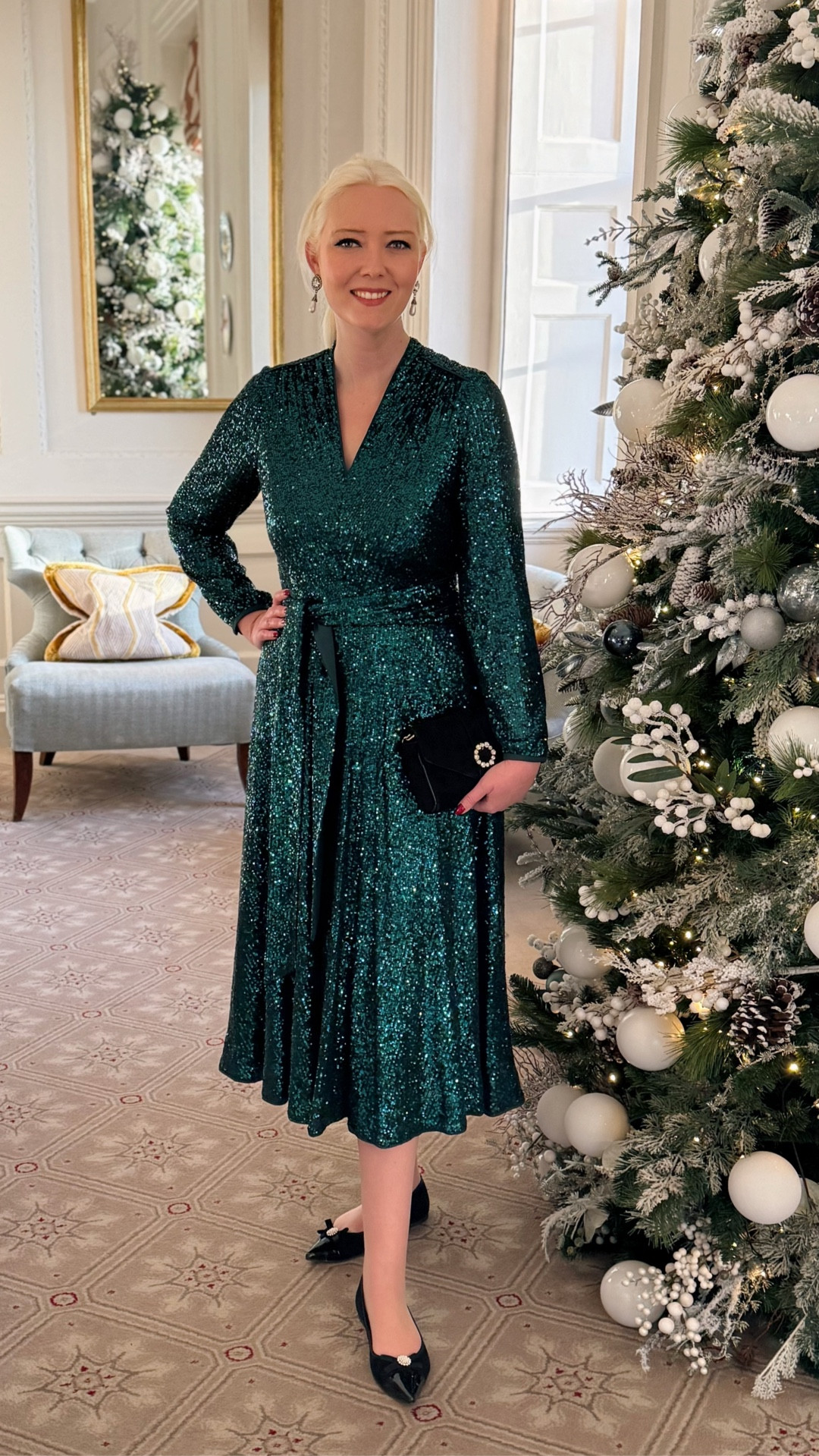 It’s okay to spoil yourself - it’s Christmas (plus most styles are on sale now) ✨ and the Hobbs London Meadow Green Sequin Dress would be perfect for New Year’s Eve! I’ve also added some of my other favourite green styles & accessories! Merry Christmas! 🎁 🎄 

#LTKsale #LTKfestive #LTKeurope