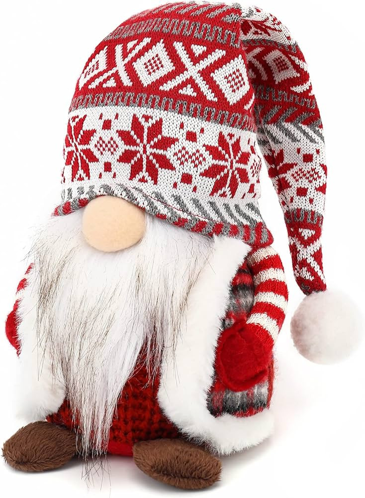 Gnome Christmas Decorations Ornaments Santa Swedish Nordic Tomte Elf Stuffed Dwarf Thanksgiving V... | Amazon (US)