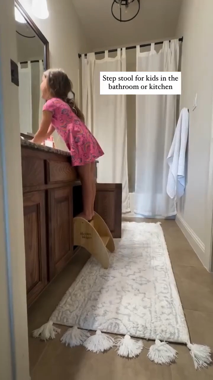Yes, parents, YES! It’s a 10! We got rid of our other step stools because they were in the way and wobbly under the kids feet. This one is sturdy, made of bamboo, and I love how it hides away! Officially installing in all of our bathrooms! 

#bathroom #bathroominspo #kidsbathroom #homehacks #diyhome #momhack #momhacks #homeimprovement #momtips #bathroominspo #bathroomrenovation #momlife #toddlermomlife #toddler #preschool #bathroomvanity #amazonhome #amazonmusthaves 
#liketkit #LTKKids #LTKHome #LTKFindsUnder100 

#LTKGiftGuide #LTKgrwm #LTKmomlife