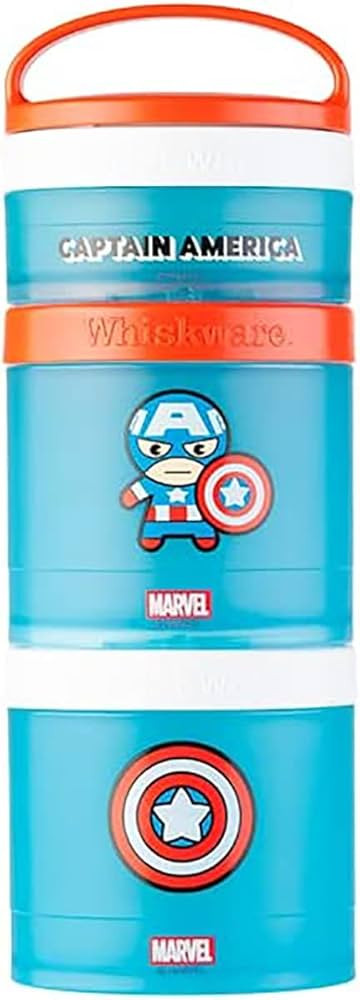Whiskware Container Stackable Snack, 2 1/3 Cup, Captain America Character | Amazon (US)