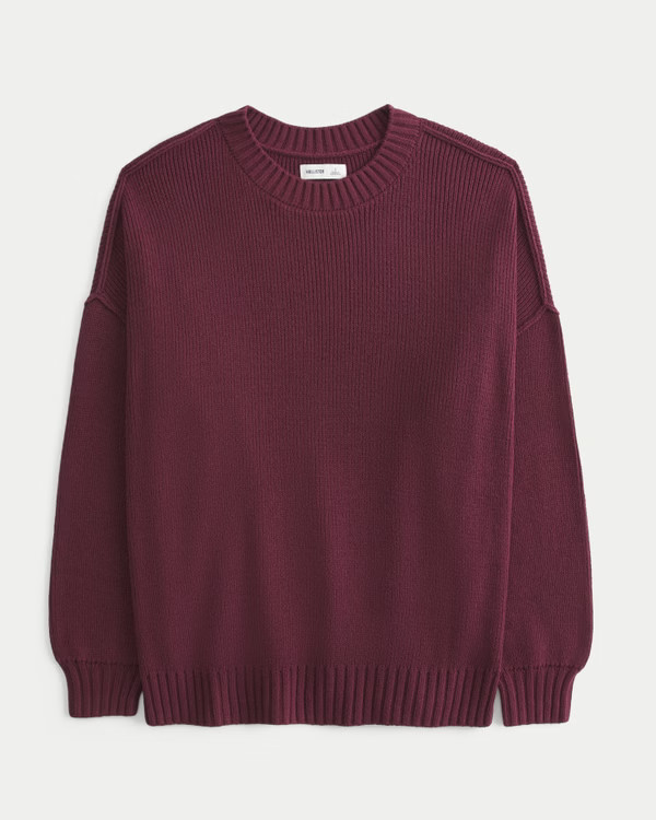 Women's Oversized Crew Sweater | Women's Tops | HollisterCo.com | Hollister (US)