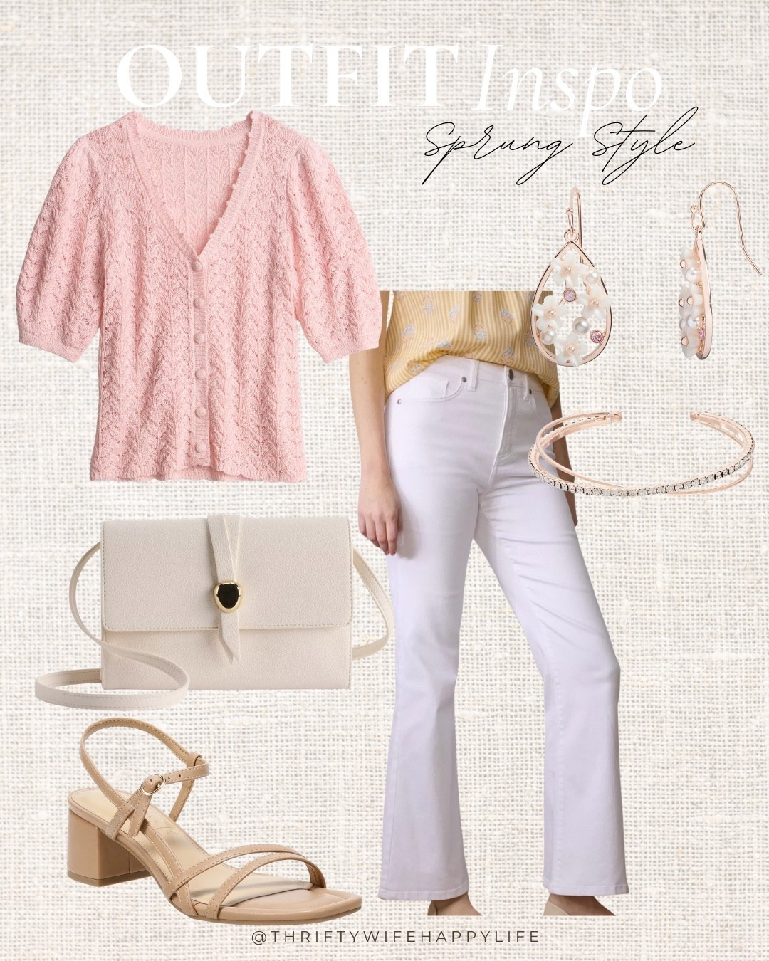 Spring outfit idea! 🌸 These white pants with the pink cardigan is such a cute style! @kohls #kohlsfinds

#LTKOver40 #LTKPetite #LTKSaleAlert