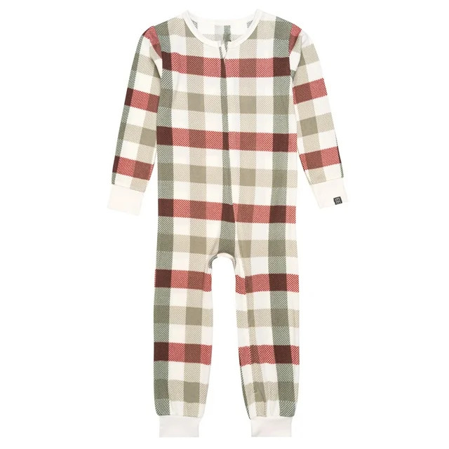 Modern Moments by Gerber Toddler Neutral Super Soft Hacci One-Piece Pajamas, Sizes 12M-5T | Walmart (US)
