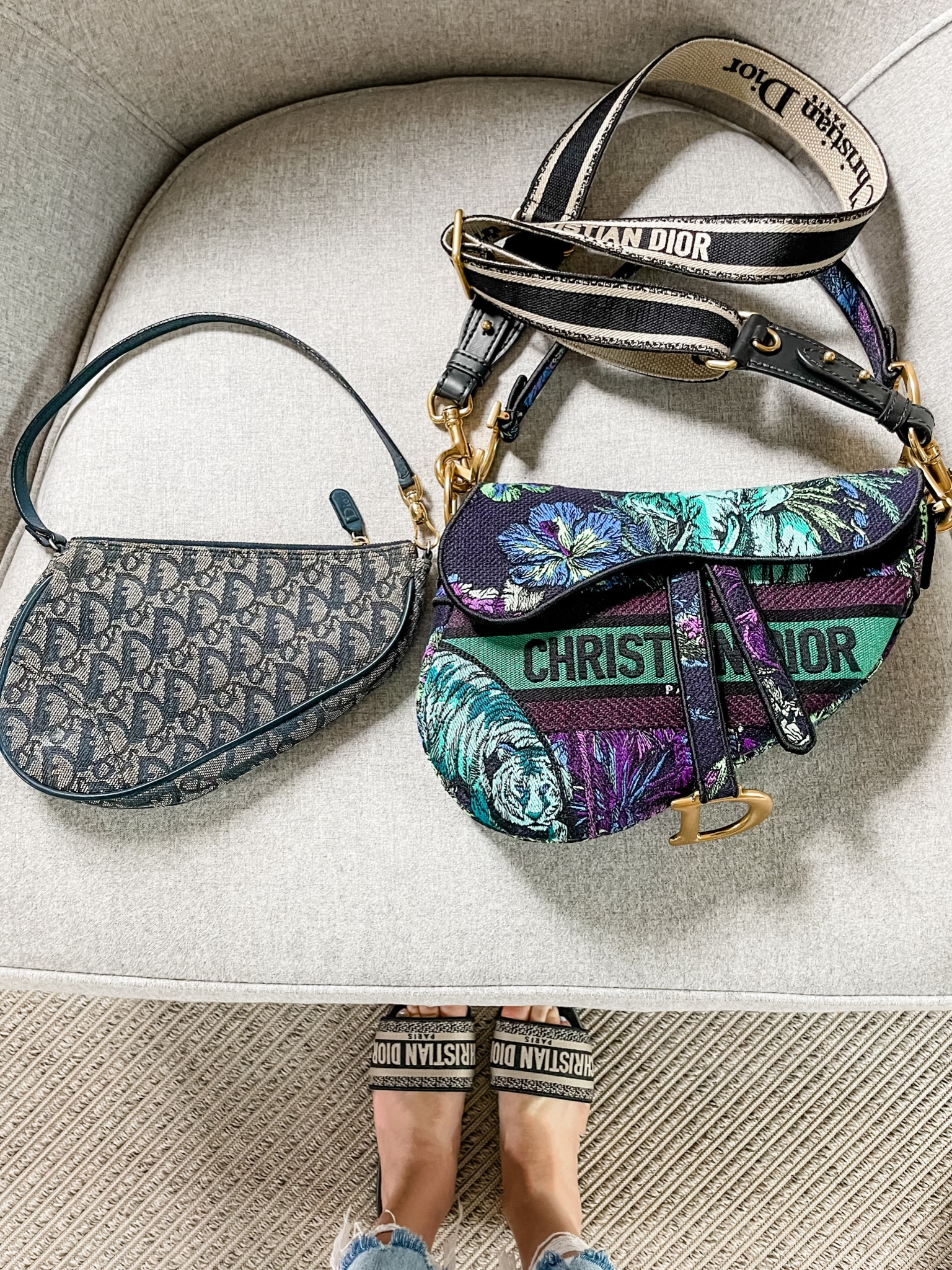 From L to R:

My now vintage mini Dior Saddle Bag that my mom gifted me in 2001

A new Dior Saddle Bag in one of Dior’s newest patterns & colorways that just launched today

What’s old is new again

🤍🩵💜🖤



#LTKshoecrush #LTKeurope #LTKitbag