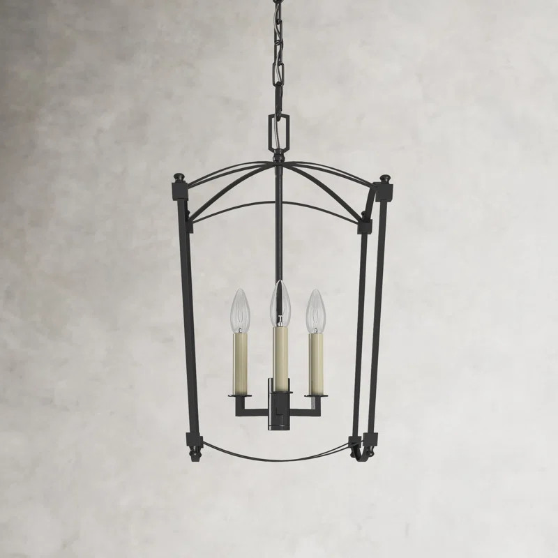 Gwendolyn 3 - Light Lantern Geometric Chandelier | Wayfair North America
