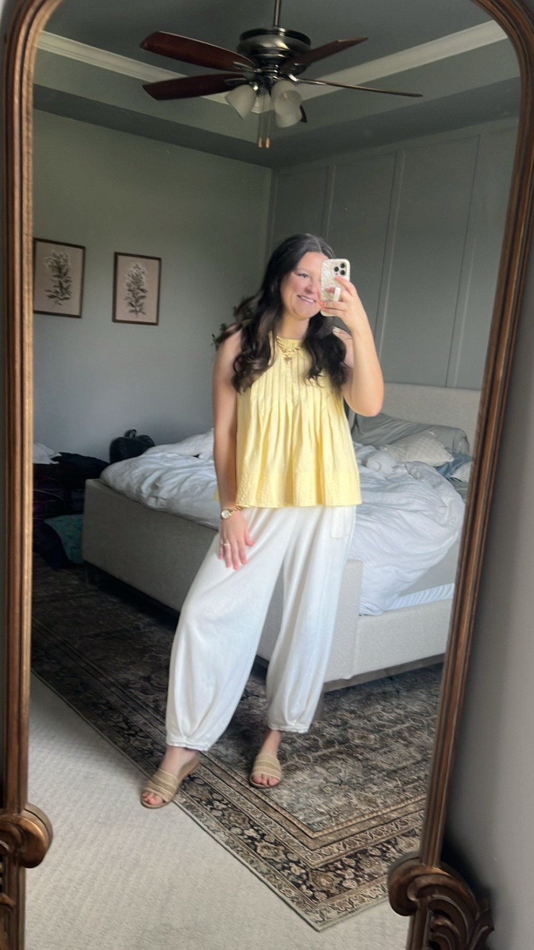 This top is summer perfection! I love the yellow and the flowiness is so fun. M in top & M in pants (pants are from an Amazon set). TTS

Summer top / summer outfit / spring top / yellow top / yellow outfit / summer mom outfit / mmm outfit / work outfits / summer work outfits / comfy outfits / comfy but cute / comfy mom outfits / easy outfits / effortless outfits / Amazon top / flowy pants / fun pants / comfy pants / post Partum fashion / post Partum outfit

#LTKootd #LTKmomlife