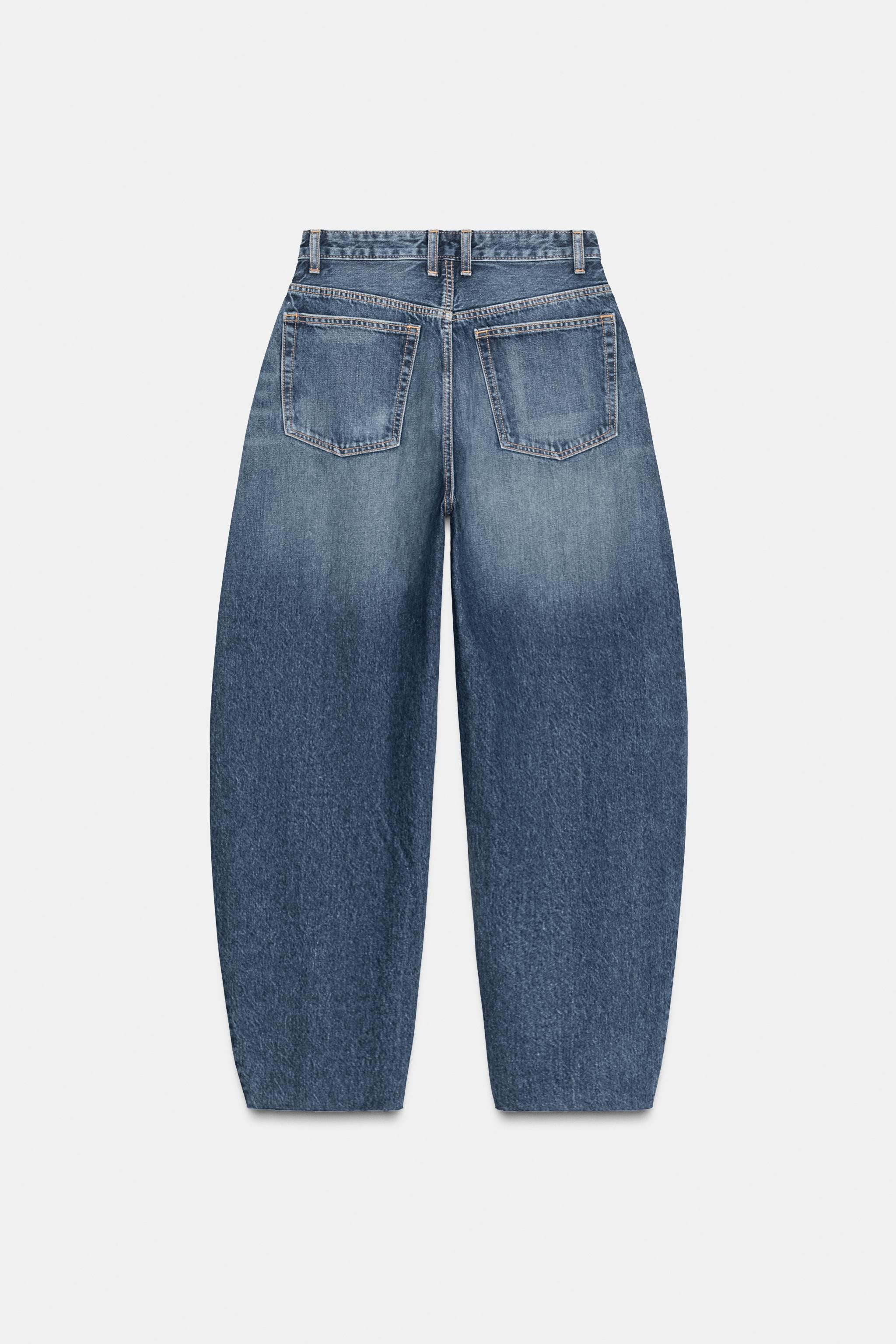 TRF BARREL HIGH WAIST JEANS | Zara US