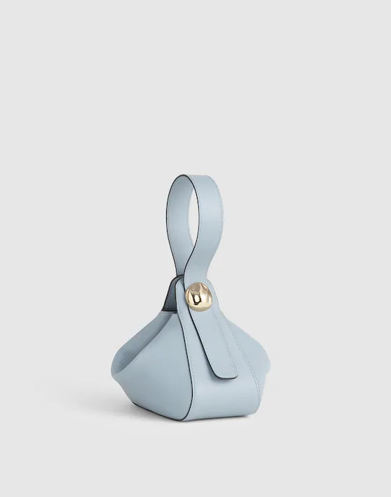 The Sculpted Metal Wristlet Bag | Madewell | Madewell