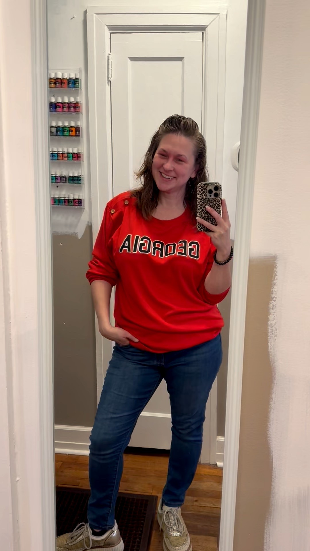 First outfit of the day for 2026! 
+ this top is from Classic Southern Smocks that I bought years ago, but I’ve tag some similar

#LTKOver40 #LTKSeasonal #LTKActive