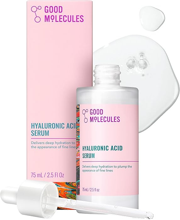 Good Molecules Hyaluronic Acid Serum - 1% Hyaluronic Acid Non-Greasy Ultra hydrating Serum Facial... | Amazon (US)
