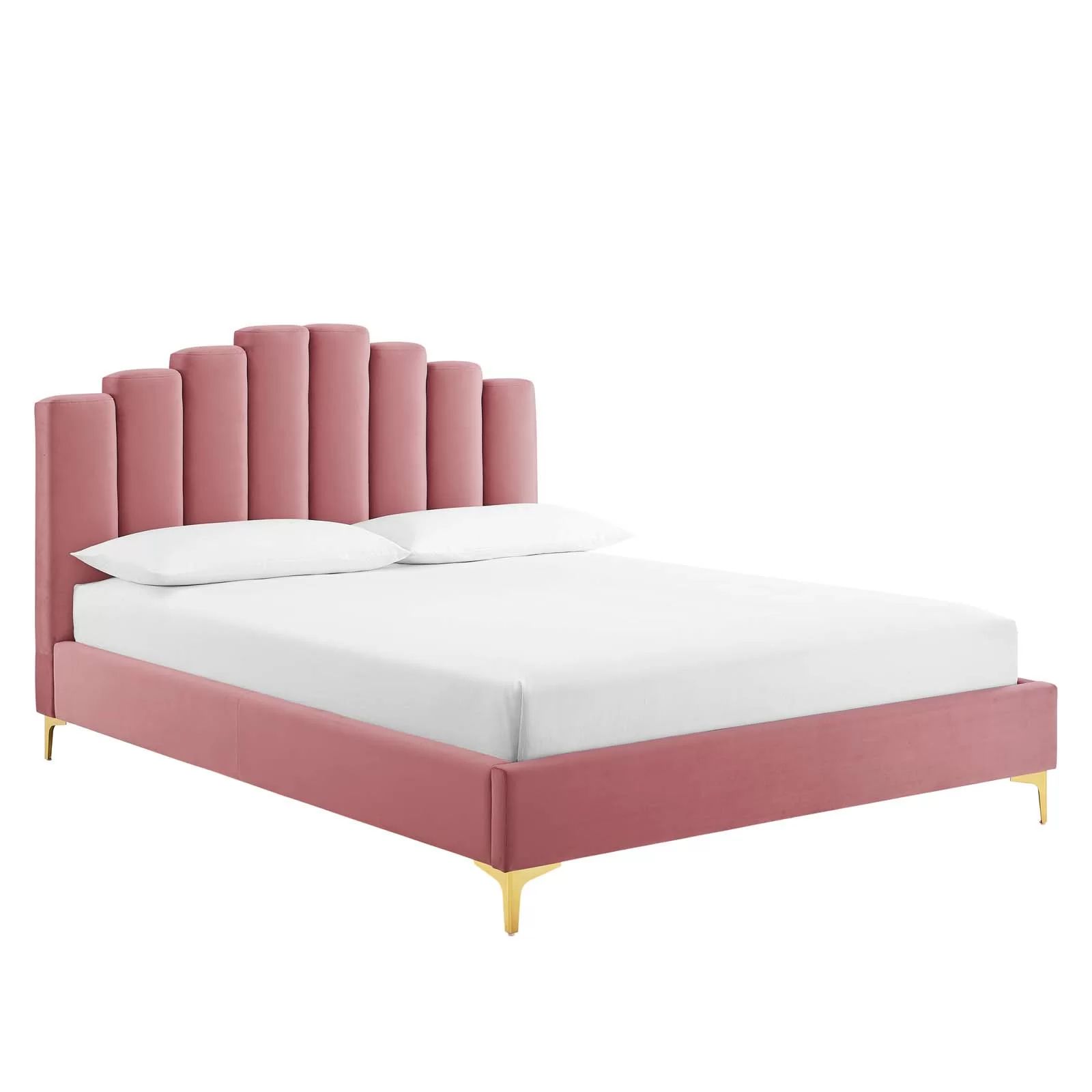 Rossini Queen Tufted Upholstered Low Profile Storage Platform Bed | Wayfair North America