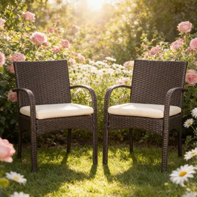 Outdoor Dining Chair Suitable For Patio Casual Hours & Backyard Comfortable Dining Experiences | Wayfair North America