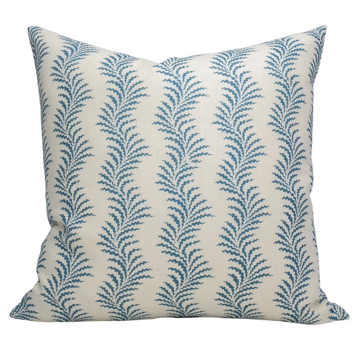 Scrolling Fern Silhouette Azure | Stuck on Hue