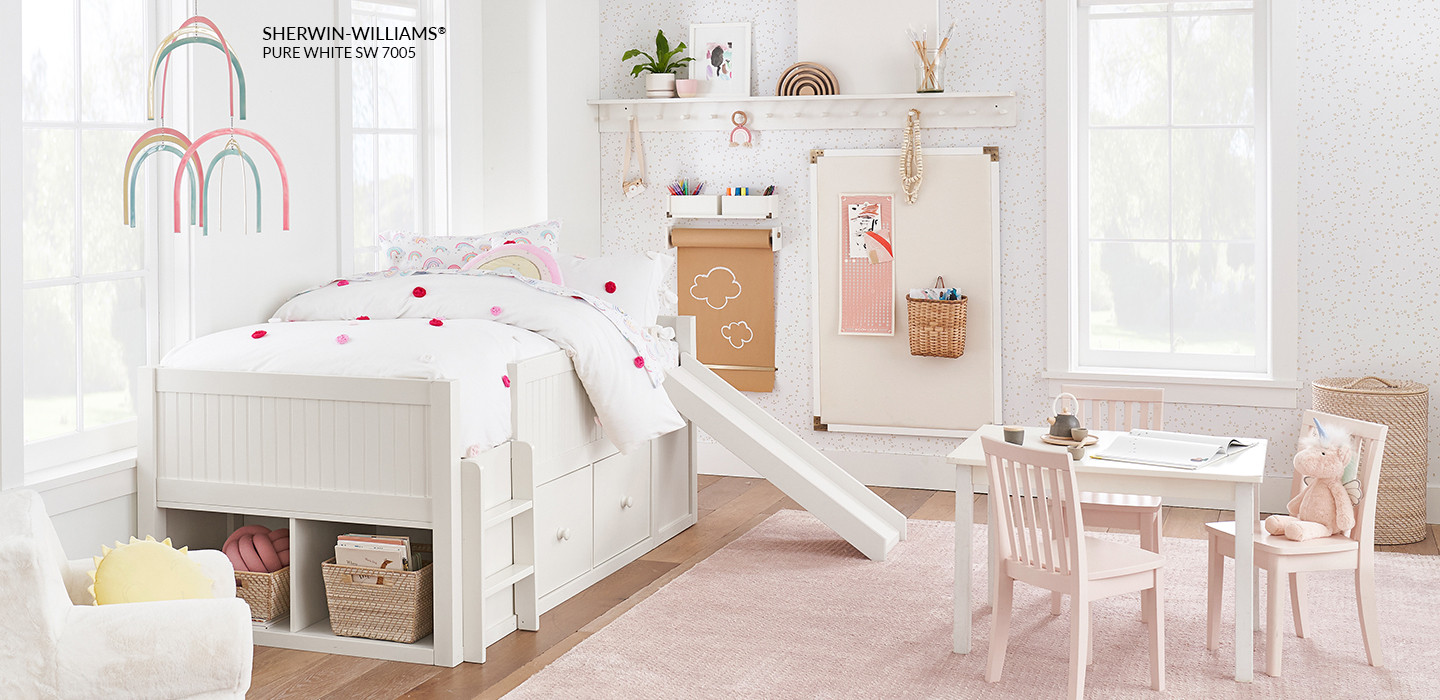 Catalina Low Slide Loft Bed | Pottery Barn Kids