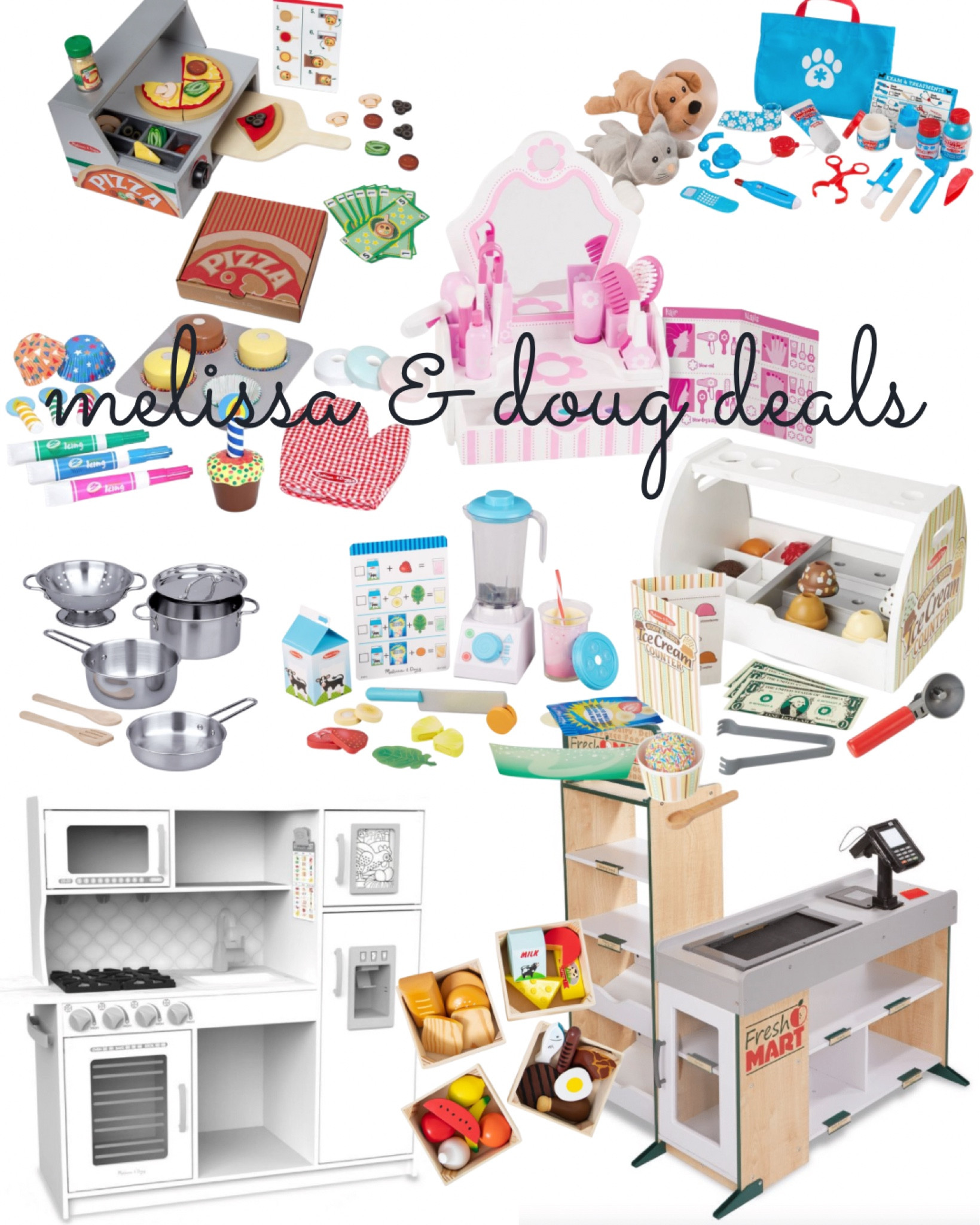 Our favorite toys! We love Melissa & Doug toys. They are amazing quality and offer amazing imaginative play (which keep attention). 

Play kitchen, play food, play store, toys, toddler toys, ice cream shop, pizza shop, 

#LTKkids #LTKsalealert #LTKHoliday