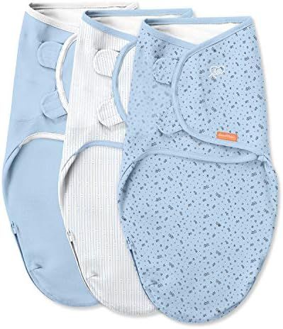 SwaddleMe Easy Change Swaddle – Size Small/Medium, 0-3 Months, 3-Pack (Shooting Stars) | Amazon (US)