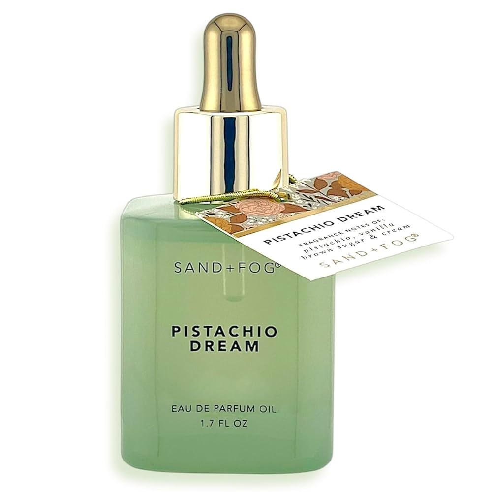 Sand + Fog Pistachio Dream Eau de Parfum Oil, 1.7oz 50 ml, Dropper Bottle | Amazon (US)