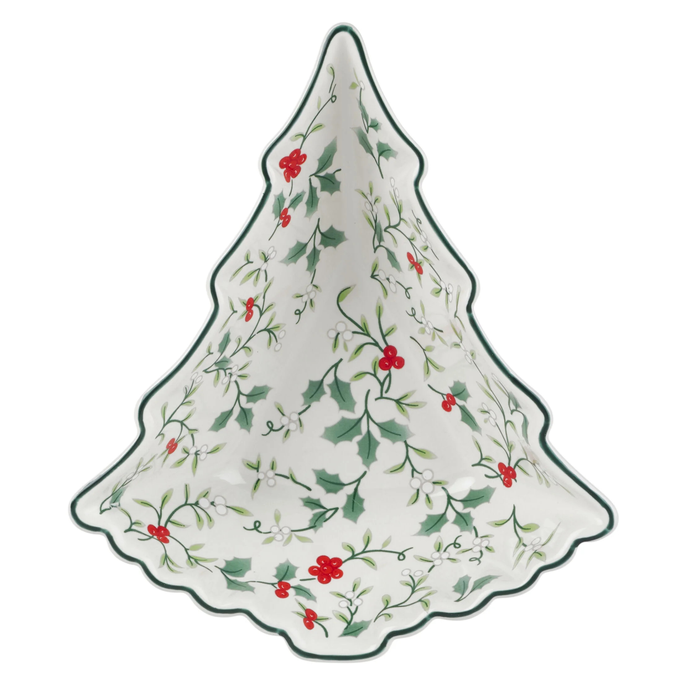 Pfaltzgraff Winterberry Stoneware 7 in Tree Serving Bowl | Walmart (US)