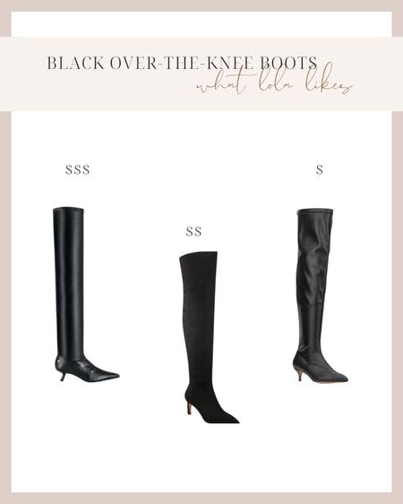 Black over the knee boots at different price points!

#LTKshoecrush #LTKSeasonal #LTKstyletip