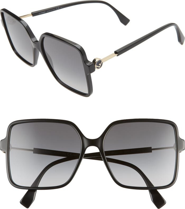 58mm Gradient Square Sunglasses | Nordstrom | Nordstrom