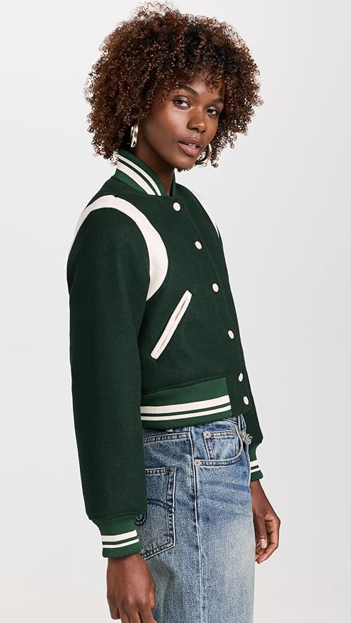 [BLANKNYC] womens Woven Varsity Bomber Jacket | Amazon (US)