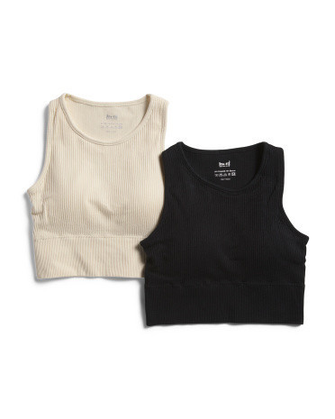 2Pk Ribbed Bras For Women | TJ Maxx