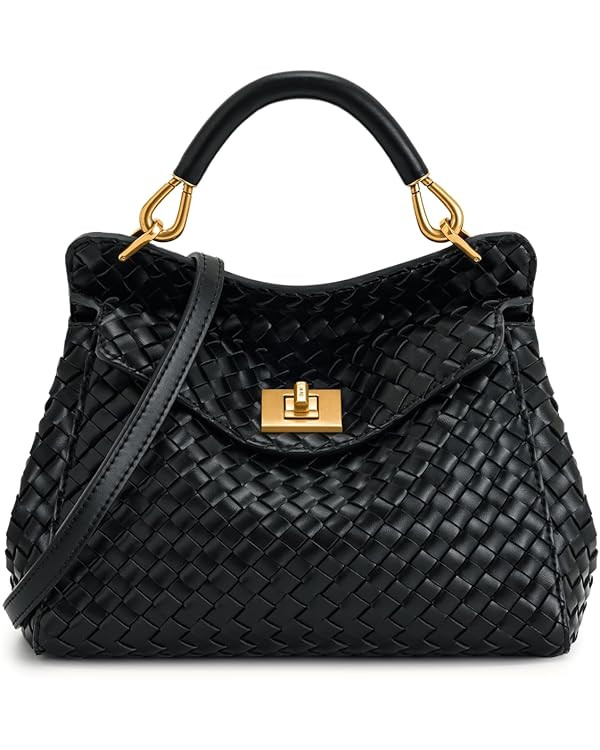 JW PEI Women's Lucia Classic Croc-Embossed Faux Suede Top Handle Bag | Amazon (US)