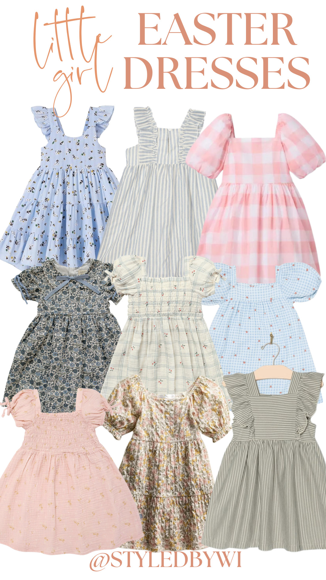 Easter dress for little girls 

 
