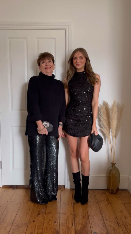 ad.  Day 27 of my 30 outfits in 30 days challenge and I’m styling sequins with the help of my lovely mum! 

Both outfits are @silkfred and how perfect would these looks be for New Year?! 🪩 


#LoveSilkFred #sequintrousers #sequindress #nyeoutfit



#LTKHoliday #LTKSeasonal #LTKparties