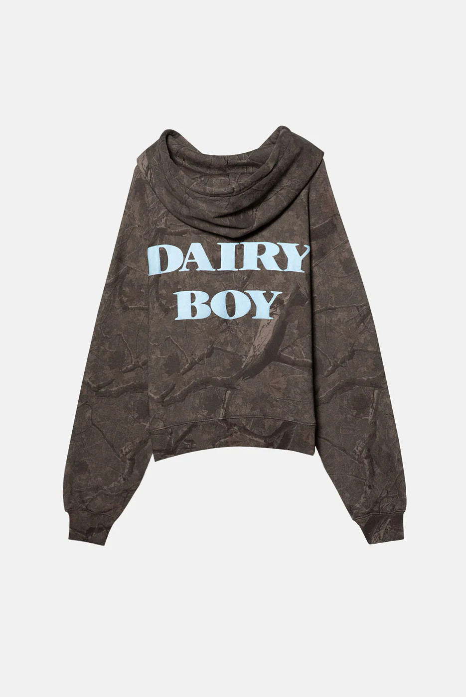 River Camo Hoodie - Powder Blue | Dairy Boy