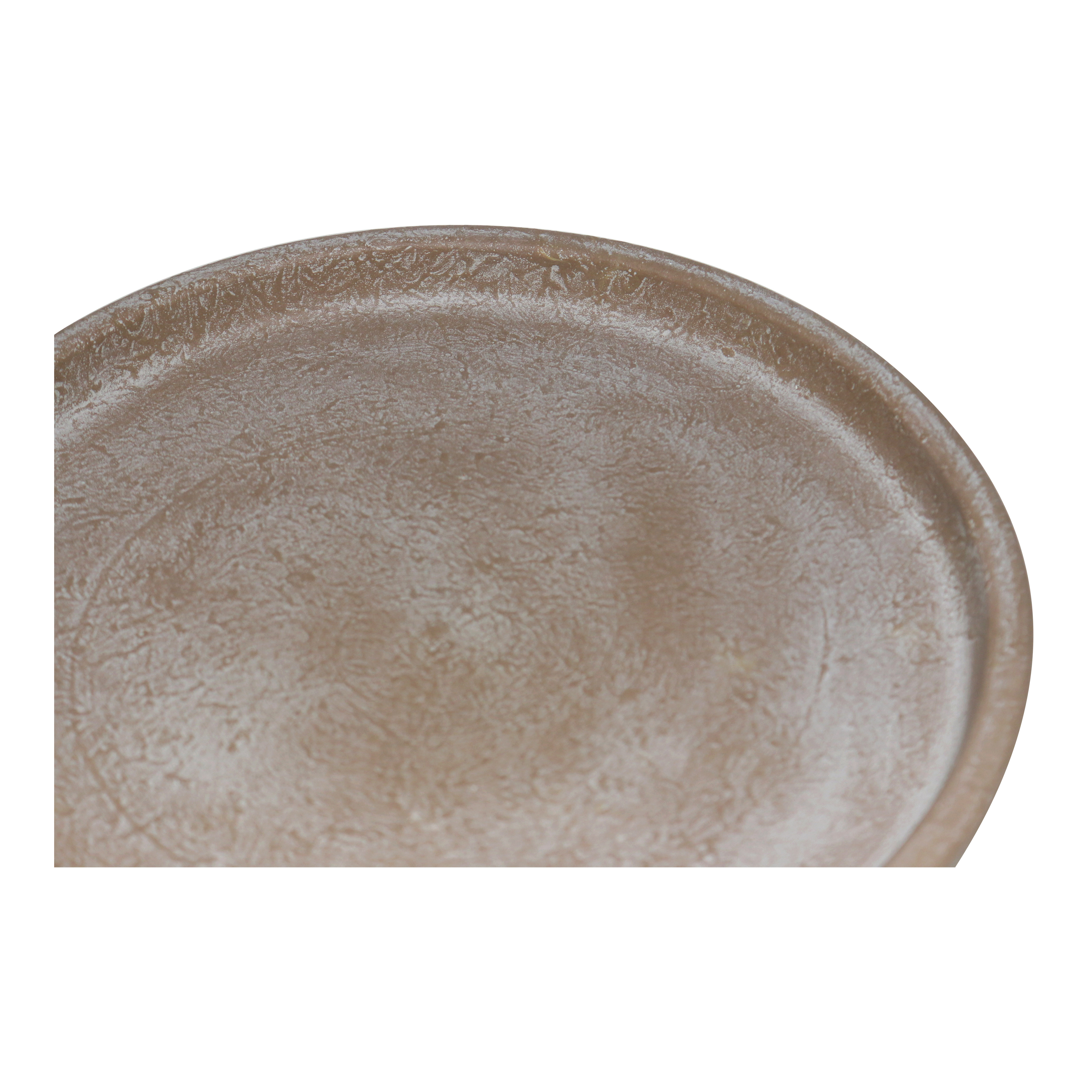 Better Homes & Gardens 8 in. Hand-painted Brown Earthenware Saucer - Walmart.com | Walmart (US)