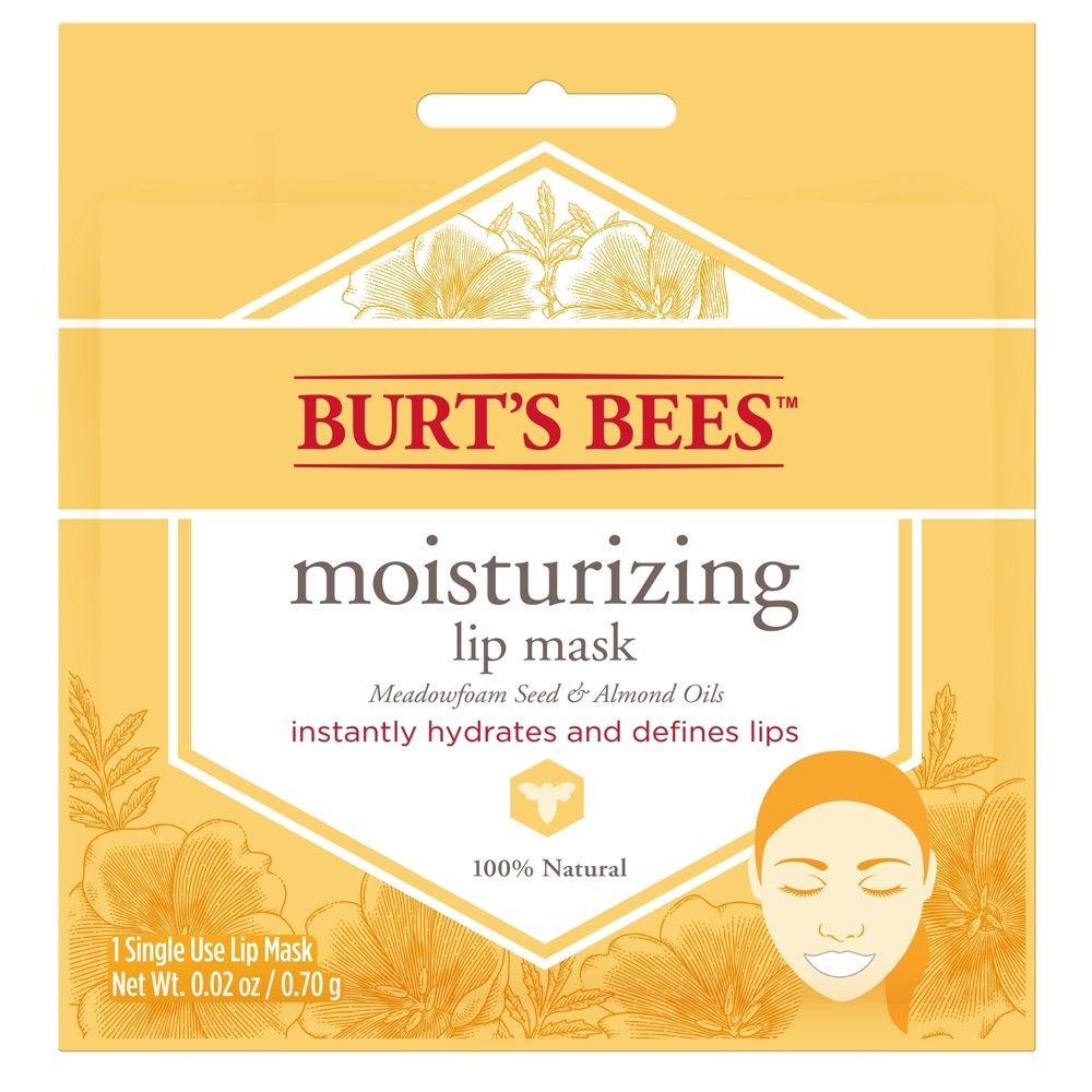Burt's Bees Lip Mask - Meadowfoam Seed and Almond Oils - 1ct - 0.02oz | Target