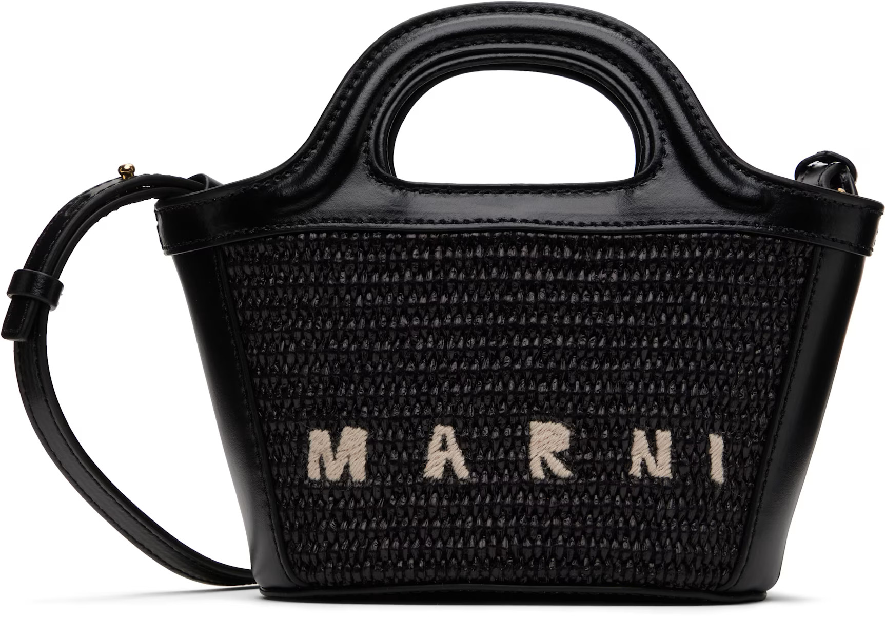 Marni - Black Tropicalia Micro Tote | SSENSE