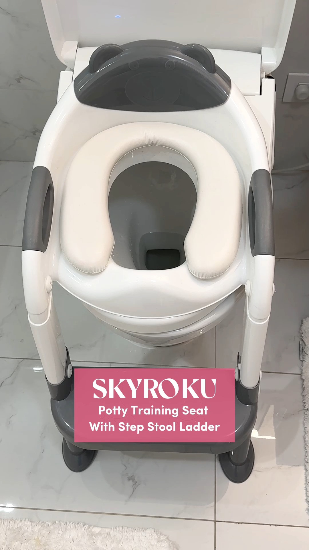 Safe, durable, and space-saving design engineered for everyday family life! 🚽 Crafted for effortless maintenance with a removable, wipe-clean padded cushion, splash guard protection, and height-adjustable legs that grow alongside your toddler. It folds down flat in seconds for quick storage. Worth picking up if you want an easy-clean potty trainer that eliminates the mess of dumping standalone mini potties.  ✨ #LTKkids #LTKlife #BathroomOrganization #ToddlerMustHaves #ParentingGifts #ParentingTips #KidEssentials 

#LTKmomlife #LTKBaby #LTKKids