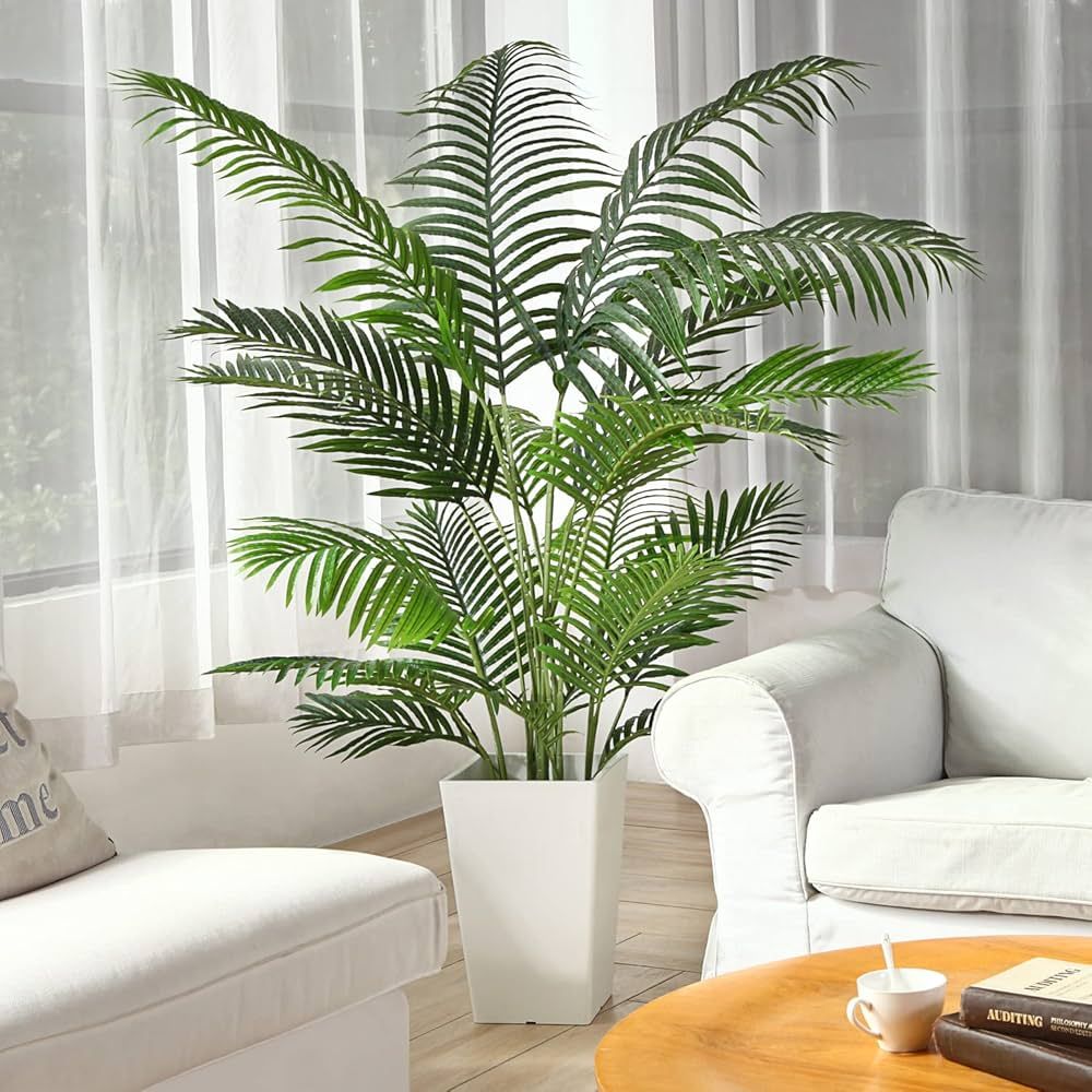Fopamtri Artificial Areca Palm Plant 6 Feet Fake Palm Tree with 20 Trunks Faux Tree for Indoor Ou... | Amazon (CA)