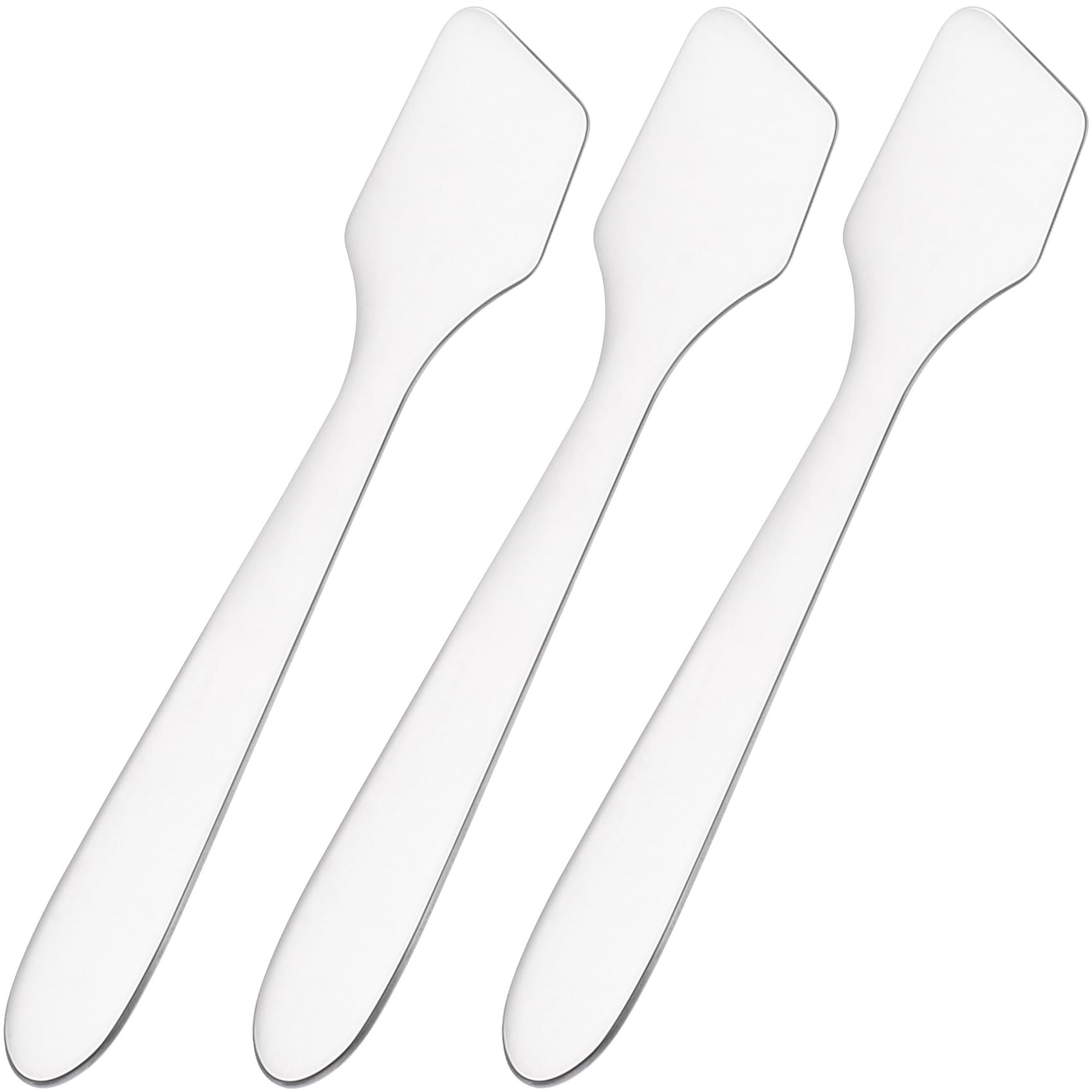 3pcs Mini Stainless Steel Makeup Spatula, Reusable Cosmetic Cream Spatulas Spoon, Skincare Scoop ... | Amazon (US)