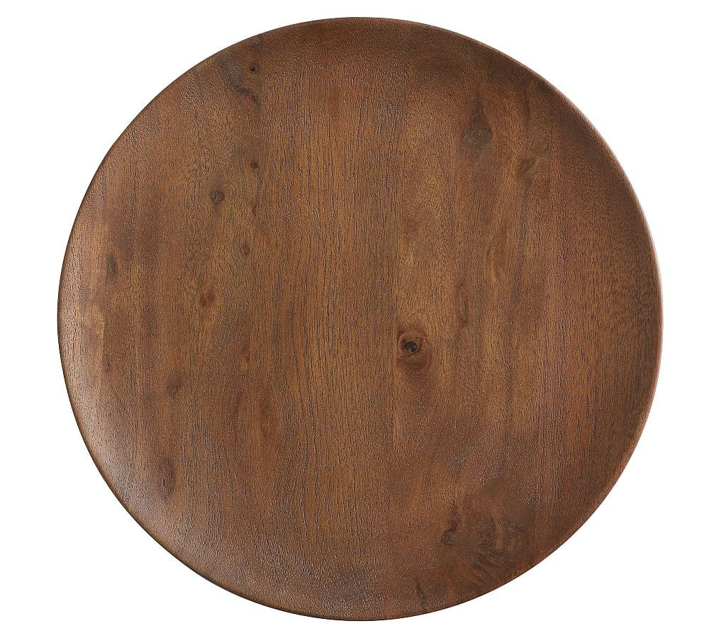 Chateau Acacia Wood Charger, Each - Brown | Pottery Barn (US)
