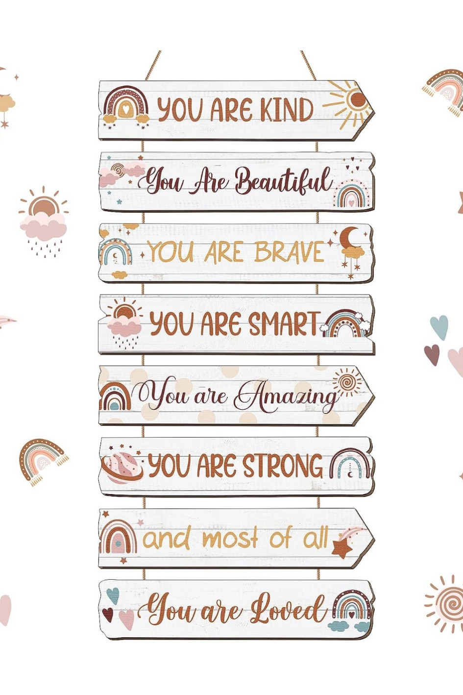 Boho affirmations nursery wall decor hanger rainbow

#LTKbaby #LTKfamily #LTKhome