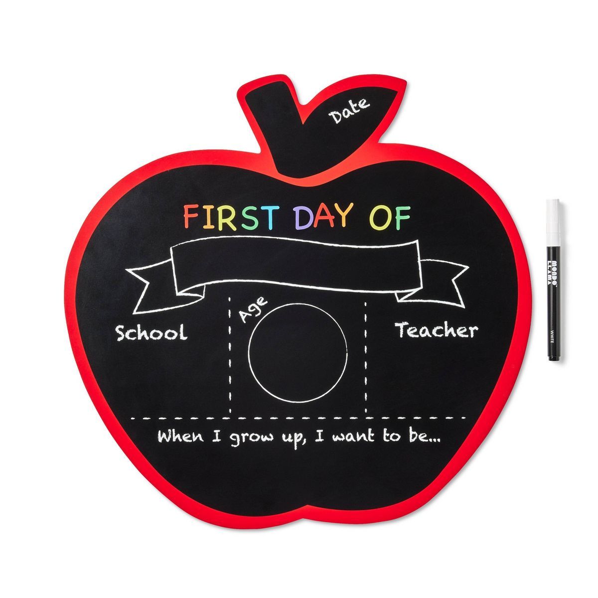 Reversible First & Last Day of School Sign Apple - Mondo Llama™ | Target