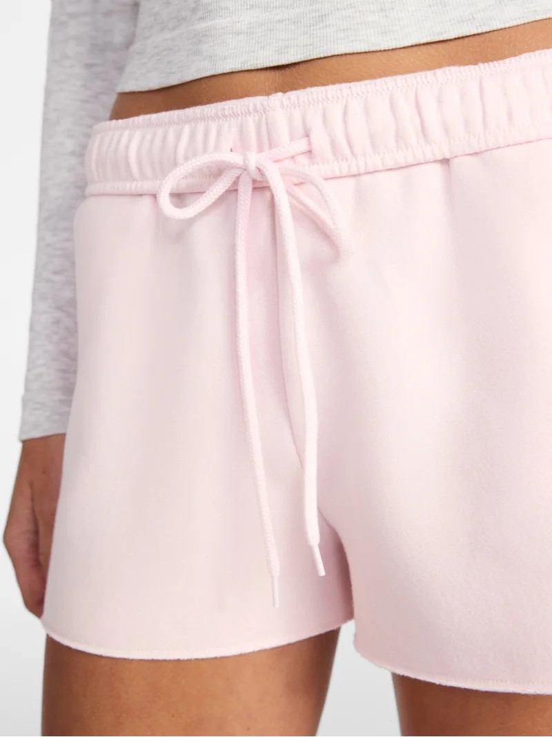 No Boundaries Foldover Fleece Short, Women's - Walmart.com | Walmart (US)