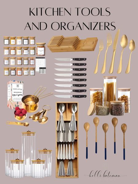 Amazon Kitchen Tools and Organizers
Drawer organizer, utensil organizer, spice organization, spice jars, kitchen jars, utensils, knives and knife holder 

#LTKhome #LTKunder100