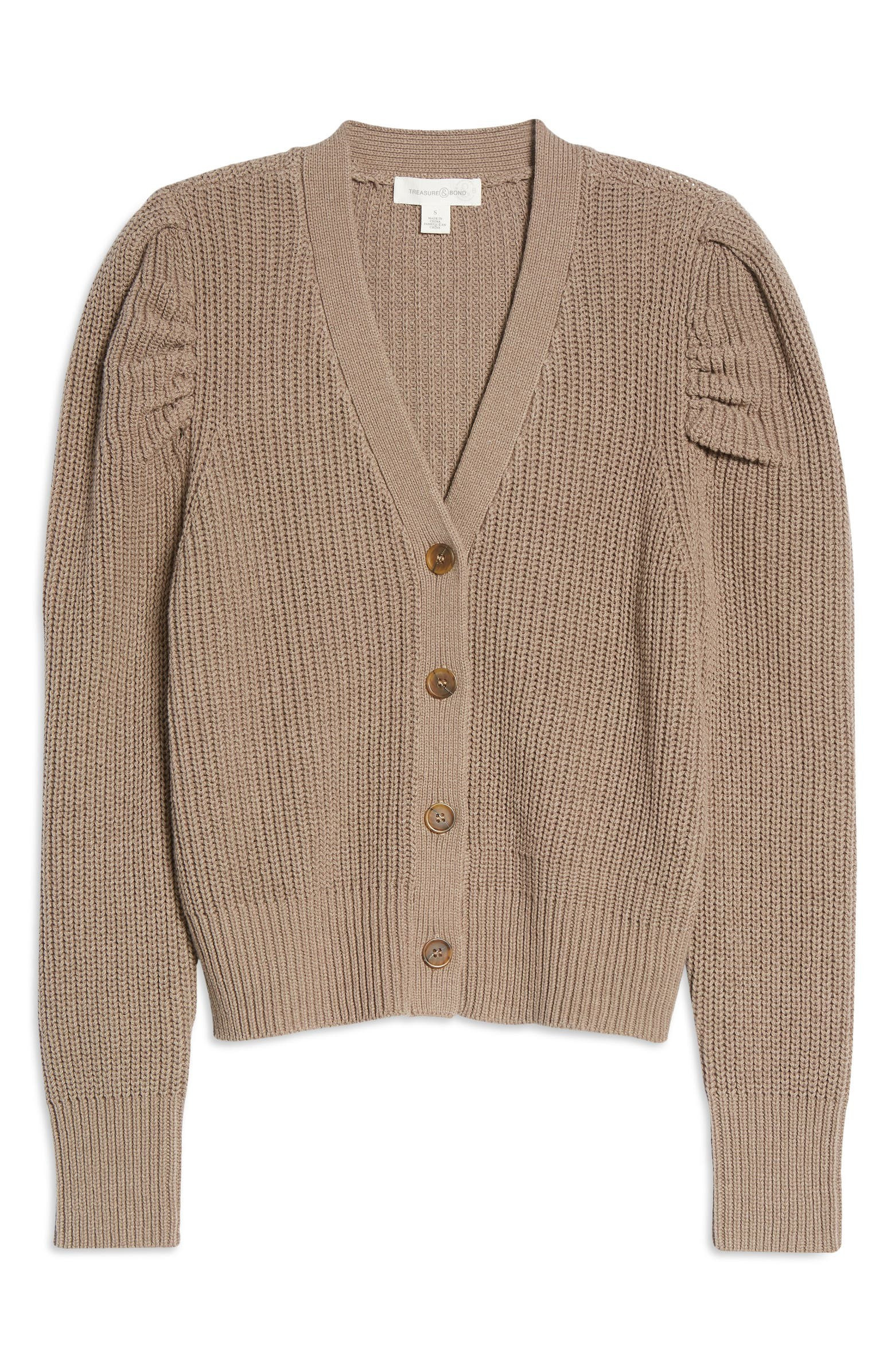 Puff Shoulder Cardigan | Nordstrom