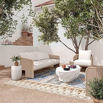 Tov Furniture Alexa Cream Outdoor Sofa | Amazon (US)