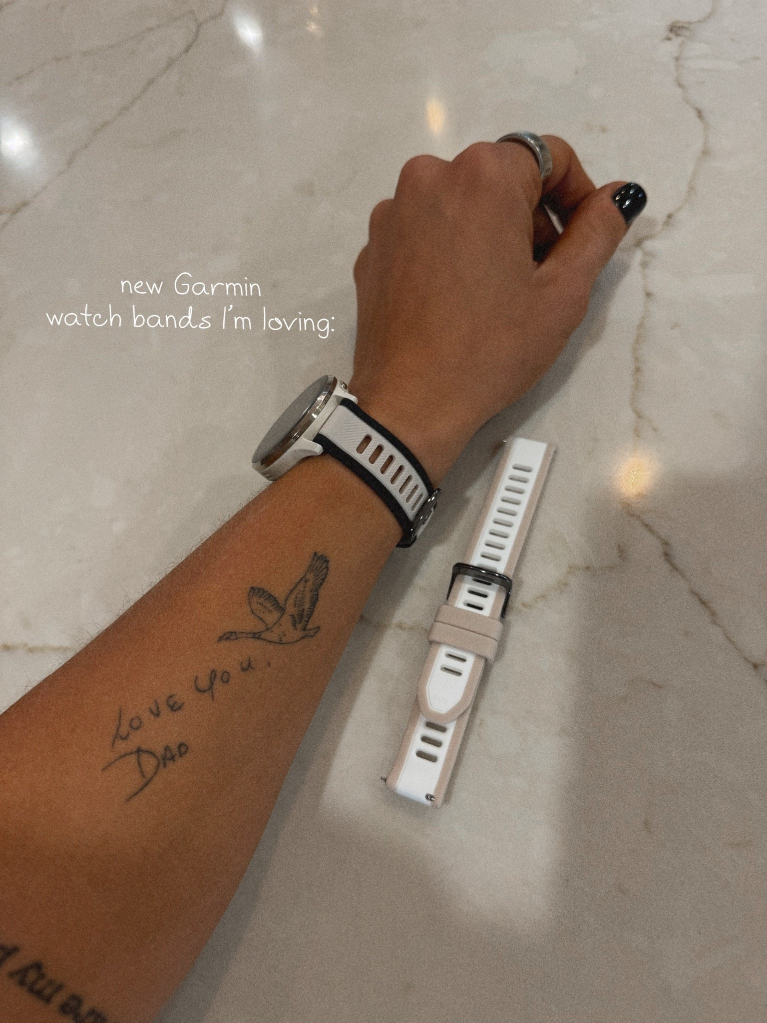 Recent Garmin Benu 3S band fave I’m loving under $10! ⌚️🖤 it’s durable, silicone to wash easily, cutest design w/ several color options, double strap so the band doesn’t get loose, LOVE! 🙌🏼

Garmin watch / Amazon finds / Holley Gabrielle / bracelets 

#LTKStyleTip #LTKActive #LTKFindsUnder50