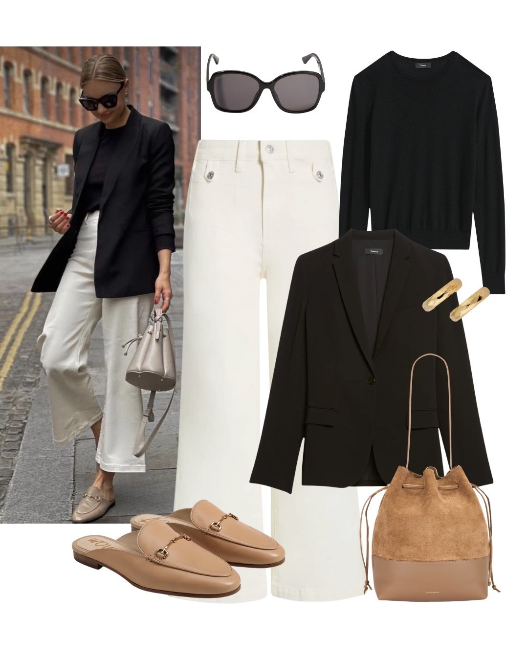 The easiest formula for a chic, modern work outfit: tailored black blazer, soft knit, cream trousers, and neutral accessories. Clean, classic, and endlessly versatile for the office or city days.

#workoutfit
#businesscasual
#springworkwear
#officeoutfit
#blazerstyle
#widelegpants
#neutralstyle
#classicstyle
#minimalstyle



#LTKOver40 #LTKWorkwear